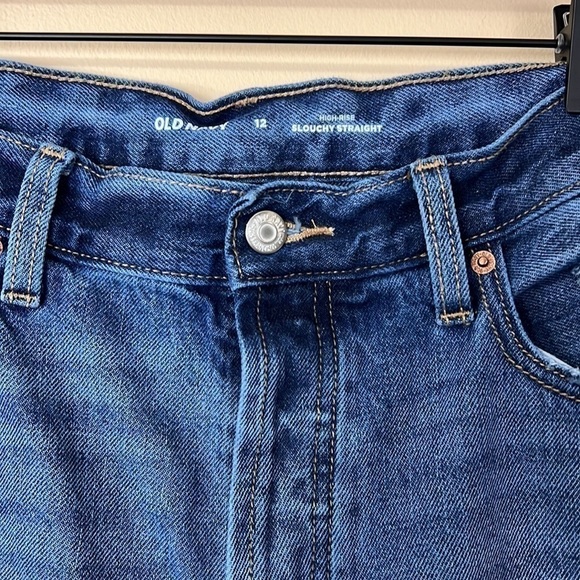 High rise “slouchy” straight leg jeans - Picture 3 of 6